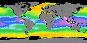 Sea surface density, March 2014