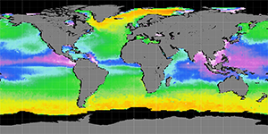 Sea surface density, July 2014