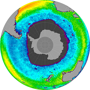 Sea surface salinity in the Southern Hemisphere, November 2011