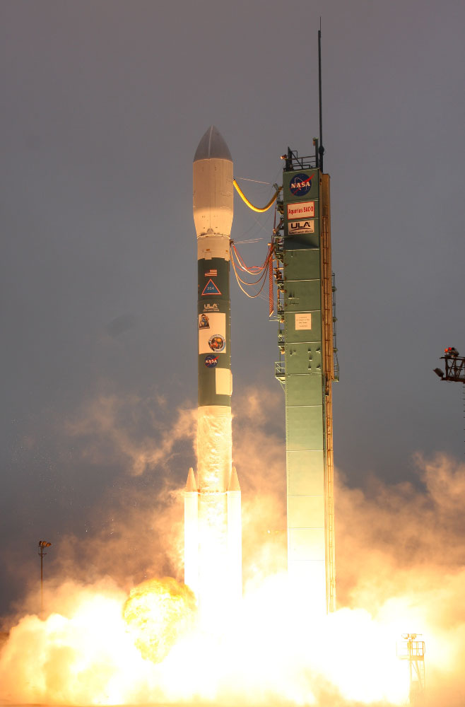 Launch of Aquarius/SAC-D satellite