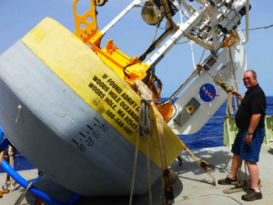 Eric Lindstrom and the WHOI surface buoy