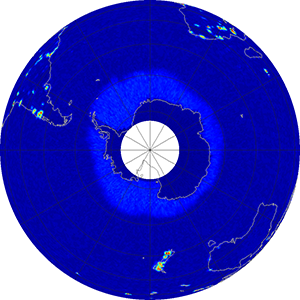 Global radiometer percent rfi, July 2012