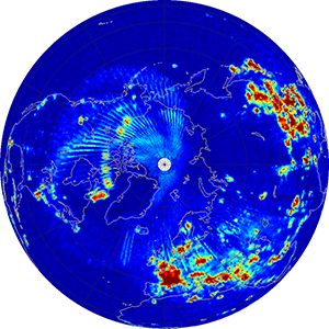 Global radiometer percent rfi, October 2012