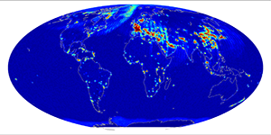 Global radiometer percent rfi, May 2013