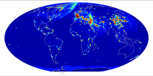 Global radiometer percent rfi, June 2013