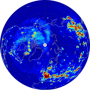 Global radiometer percent rfi, August 2013