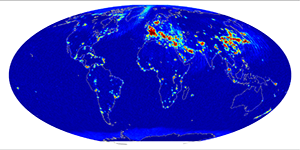 Global radiometer percent rfi, November 2013