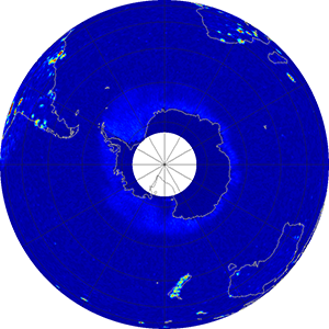 Global radiometer percent rfi, December 2013