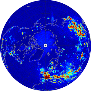 Global radiometer percent rfi, June 2014