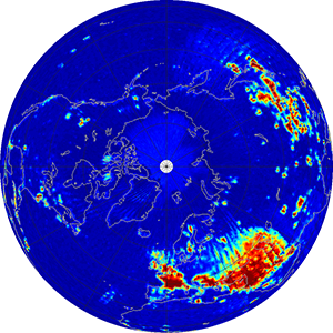 Global radiometer percent rfi, July 2014