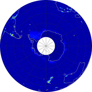 Global radiometer percent rfi, February 2015