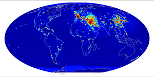 Global radiometer percent rfi, July 2014