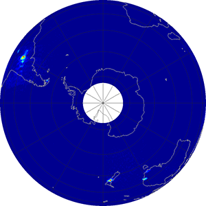 Global scatterometer percent rfi, January 2013