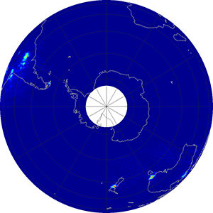 Global scatterometer percent rfi, July 2013