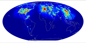 Global scatterometer percent rfi, February 2014