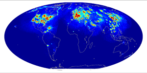 Global scatterometer percent rfi, February 2014