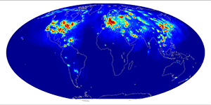 Global scatterometer percent rfi, March 2014