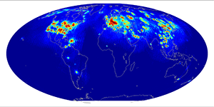 Global scatterometer percent rfi, June 2014