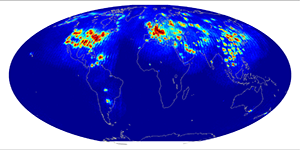 Global scatterometer percent rfi, July 2014