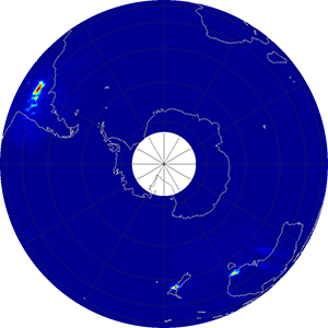 Global scatterometer percent rfi, January 2015