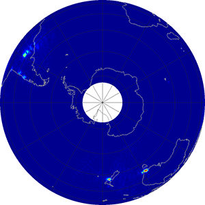 Global scatterometer percent rfi, April 2015