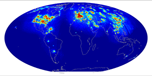 Global scatterometer percent rfi, June 2014