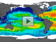 Aquarius Sea Surface Salinity Flat Maps 2012