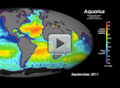 Global View of Sea Surface Salinity From September to December 2011