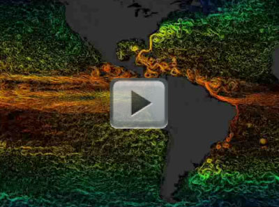 Temperature and Surface Currents: Atlantic & Eastern Pacific Ocean
